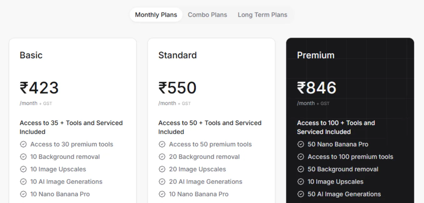 Choose from flexible pricing plans